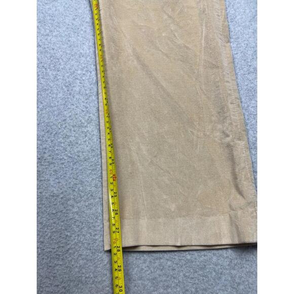Talbots Corduroy Straight Leg Chino Pants Womens Petite 16 Casual Khaki - Picture 9 of 12
